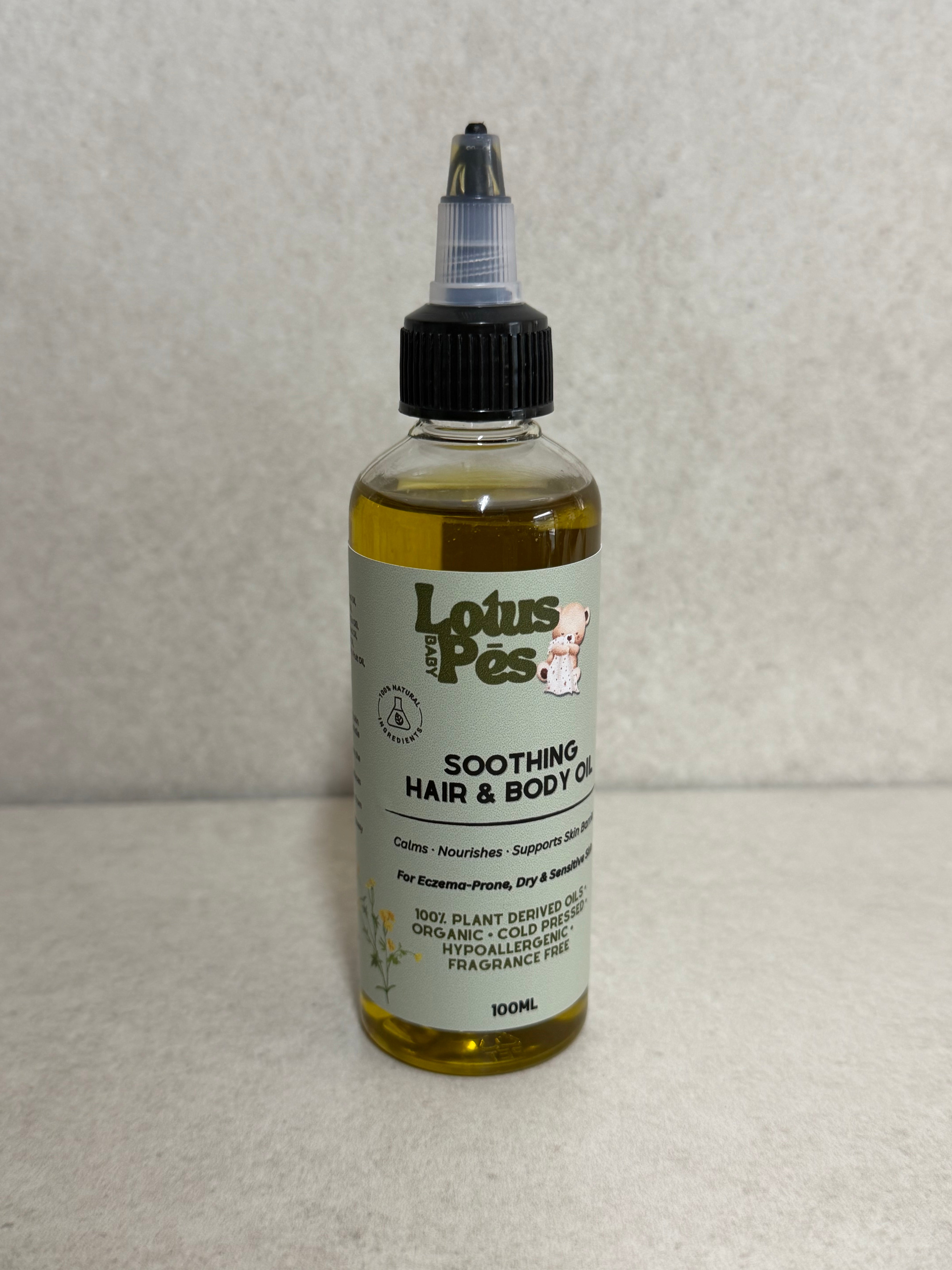 Lotus Pēs Baby Soothing Hair & Body Oil