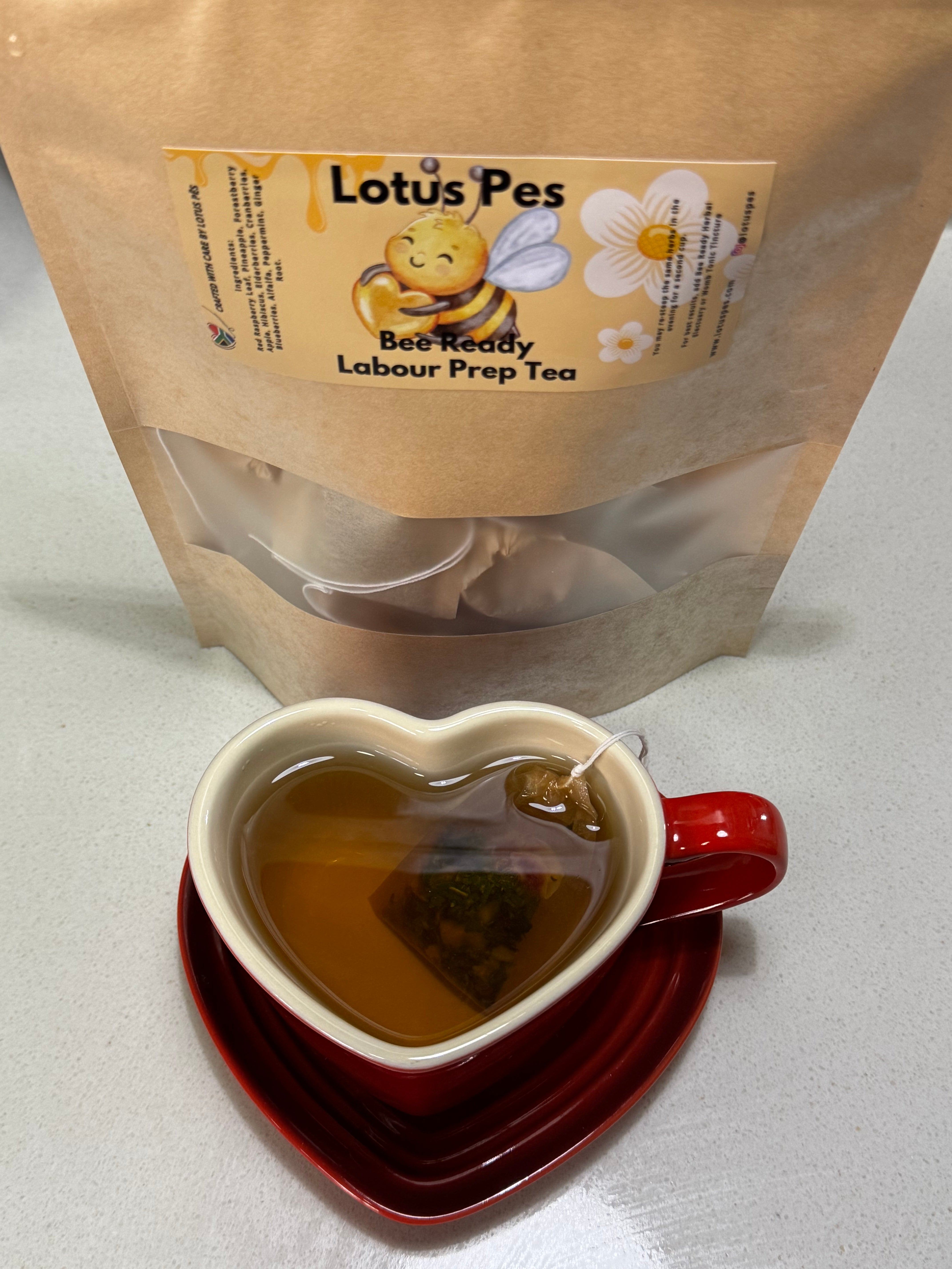 Bee Ready Labour Prep Tea | Third Trimester Herbal Blend for Labour Preparation & Uterine Tone