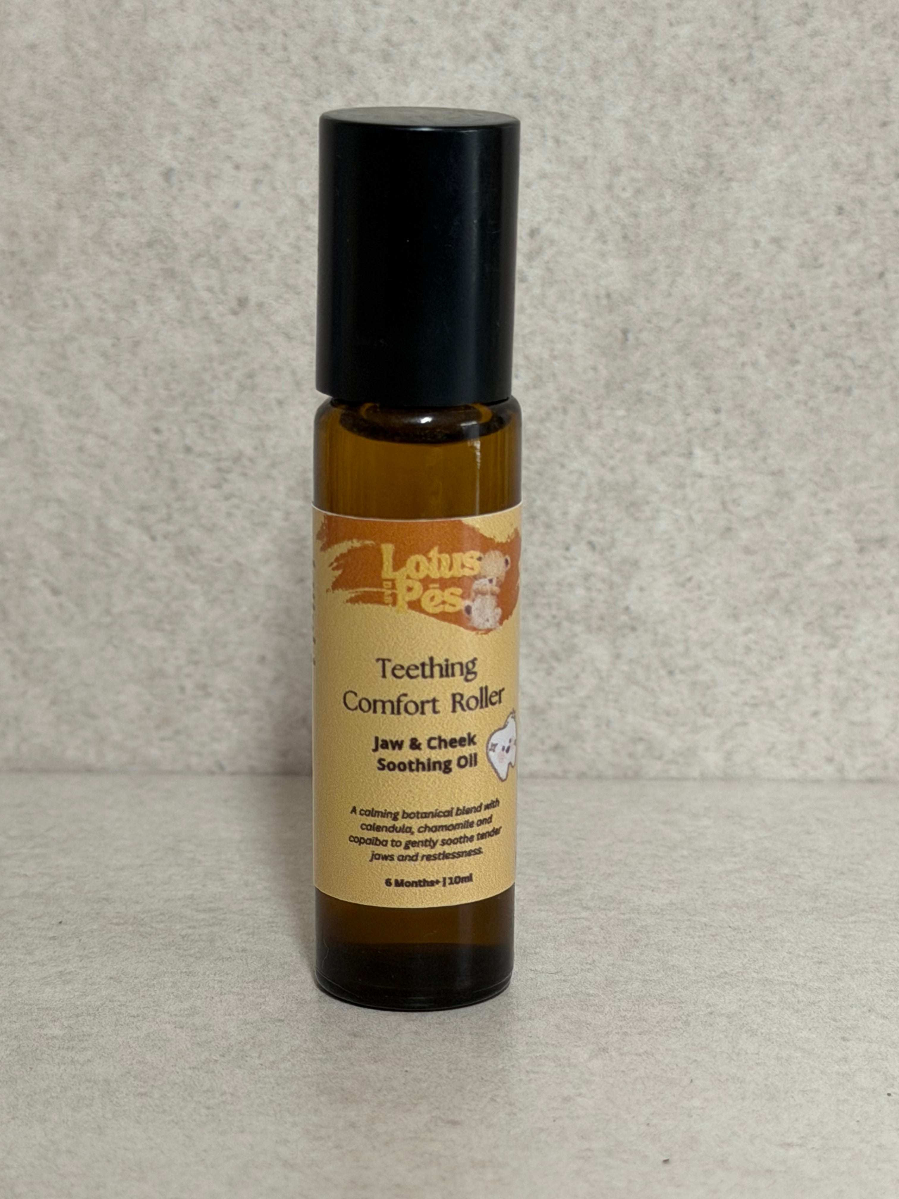 Teething Comfort Roller • Jaw & Cheek Soothing Oil