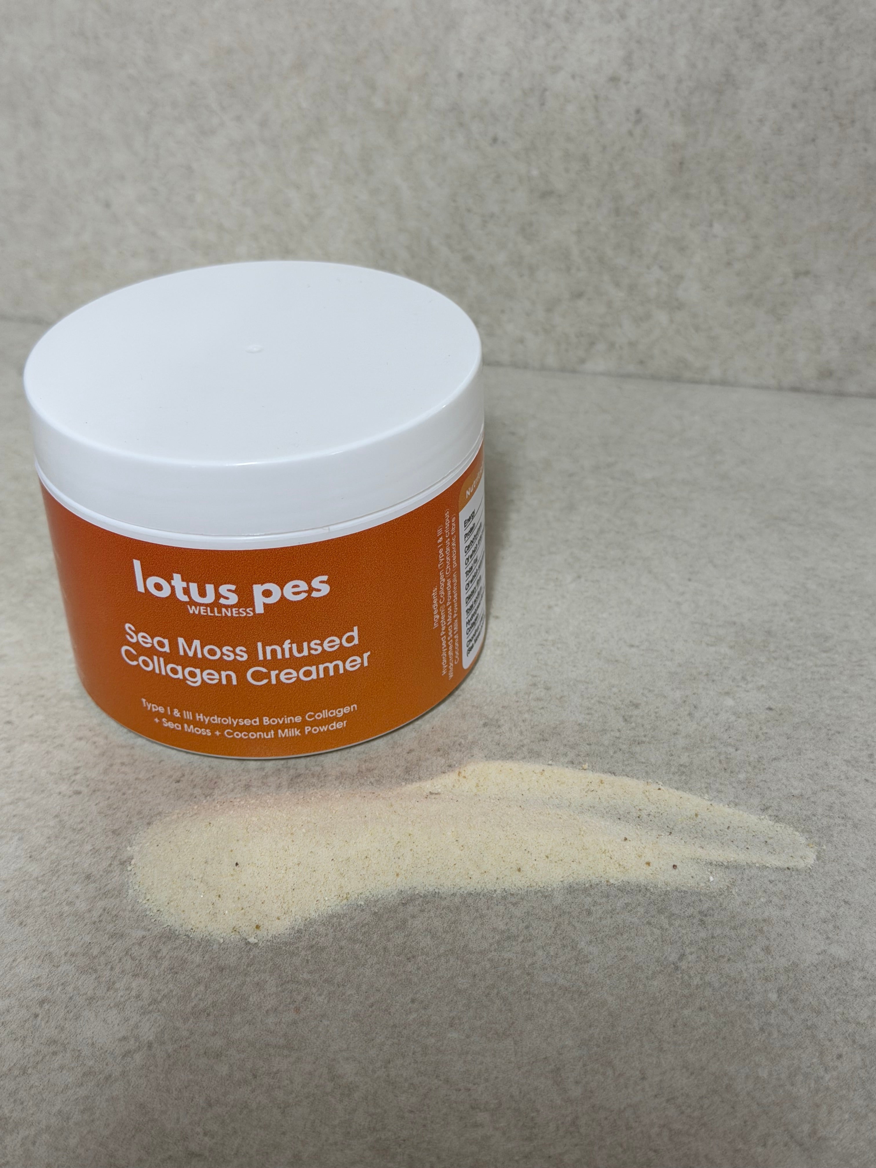 Sea Moss Infused Hydrolysed Collagen Creamer • glow, energy + wellness