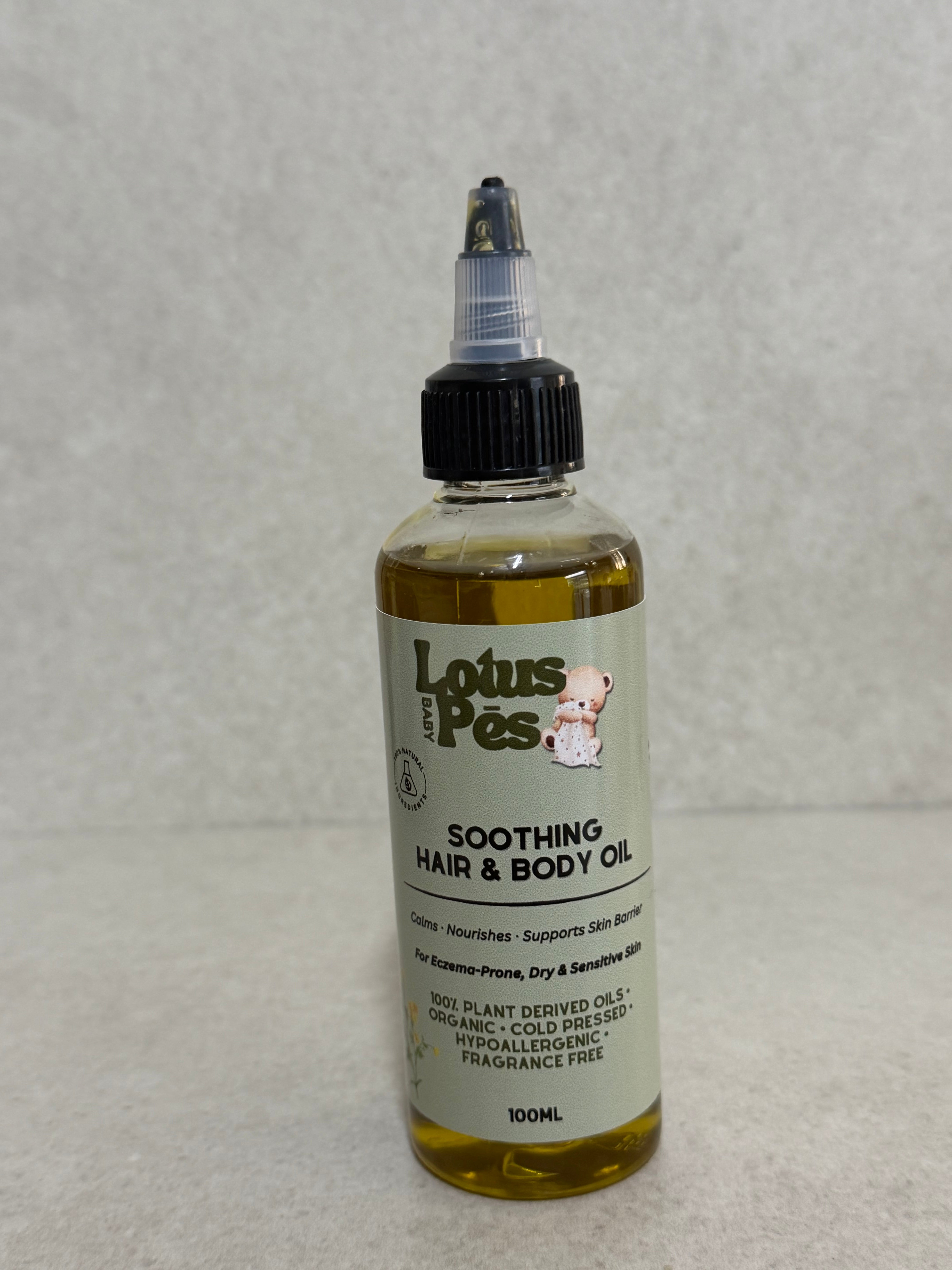 Lotus Pēs Baby Soothing Hair & Body Oil