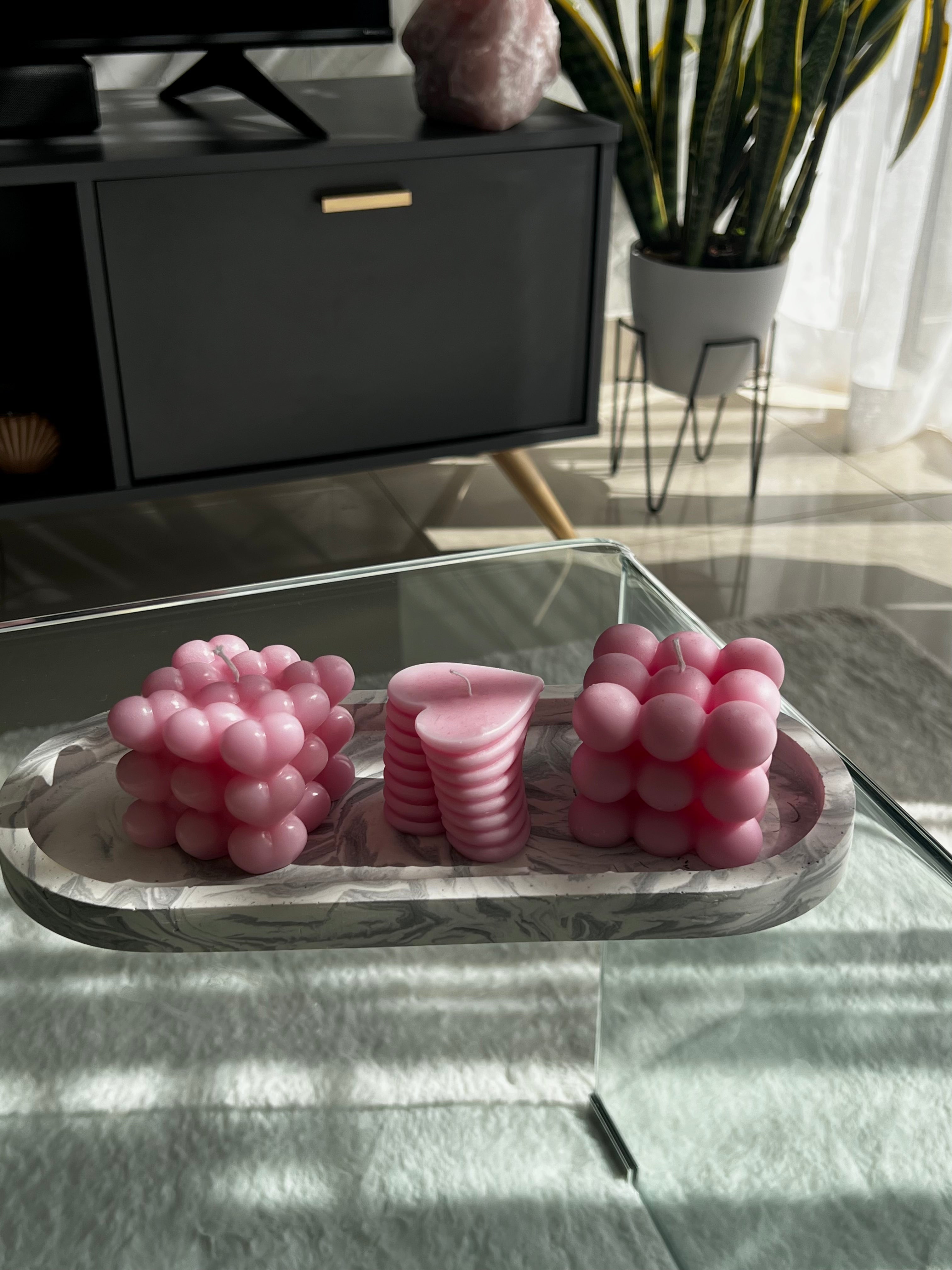 Pink Matter Small Candle Set