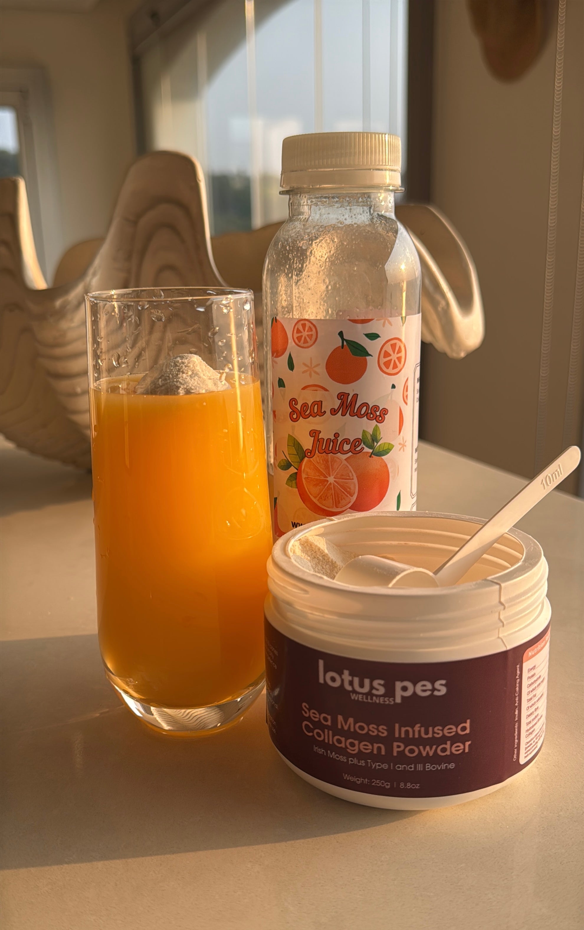 Sea Moss Infused Hydrolysed Collagen Powder • glow, strength + radiance