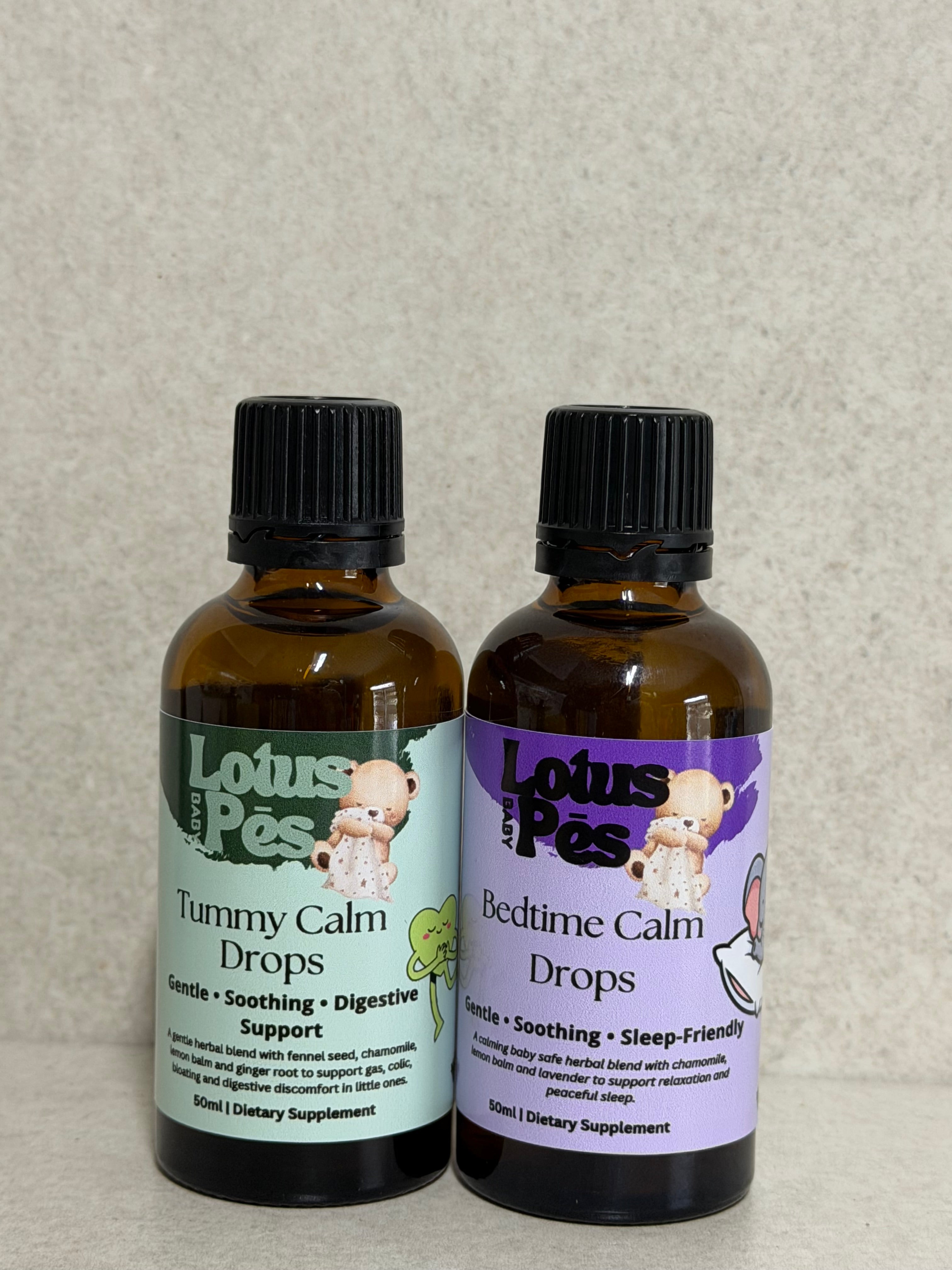 Lotus Pes Baby Tummy Calm + Bedtime Calm Duo