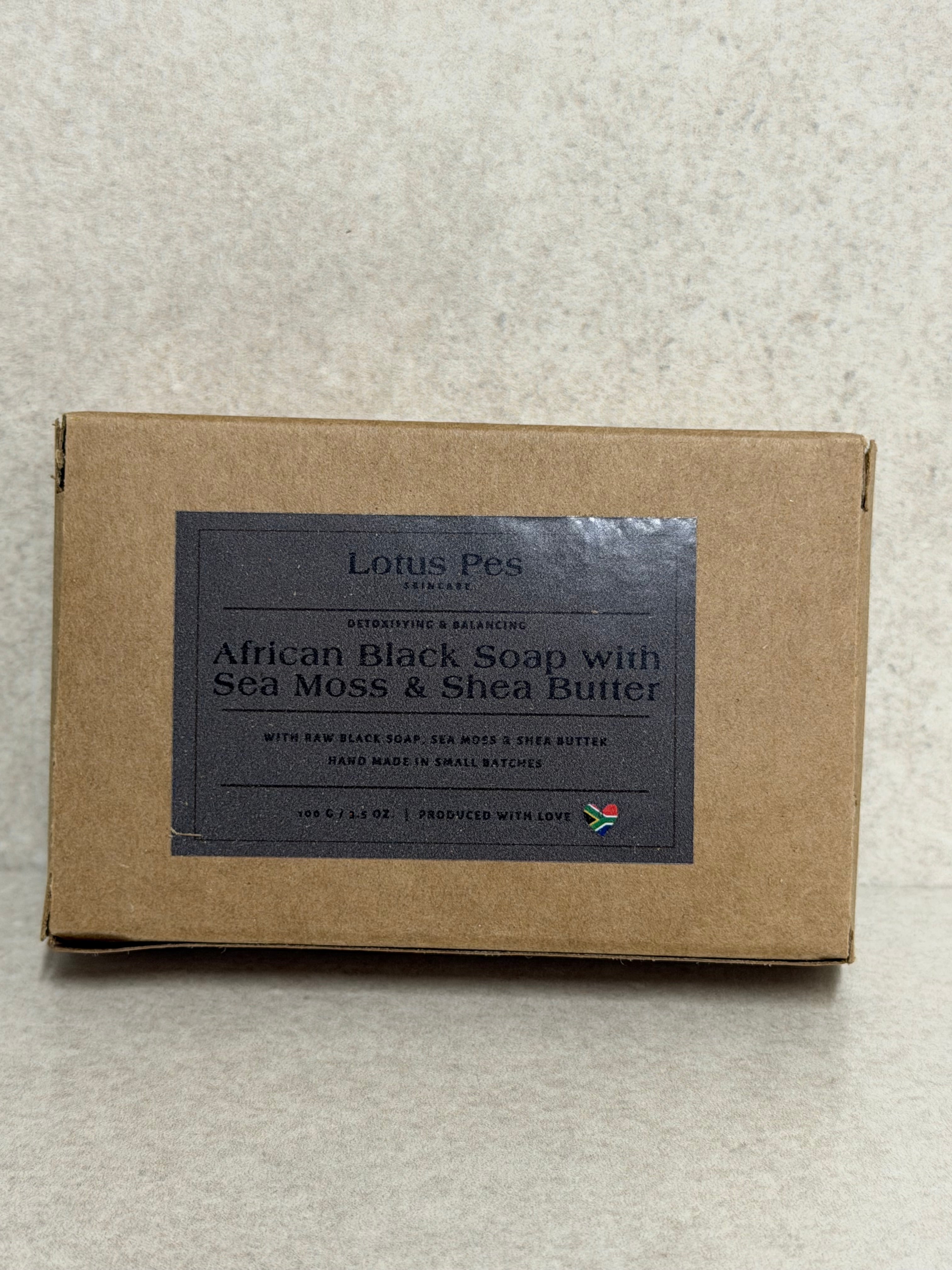 African Black Soap with Sea Moss & Shea Butter