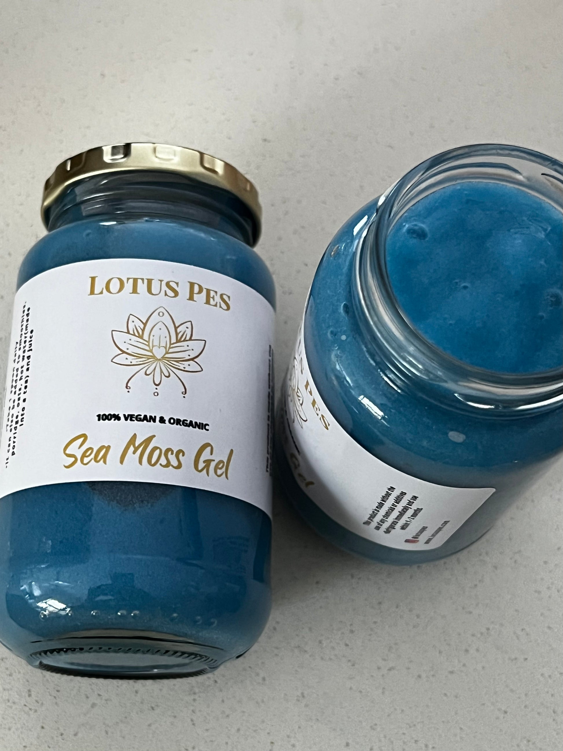 Blue Spirulina Sea Moss Gel – Lotus Pēs