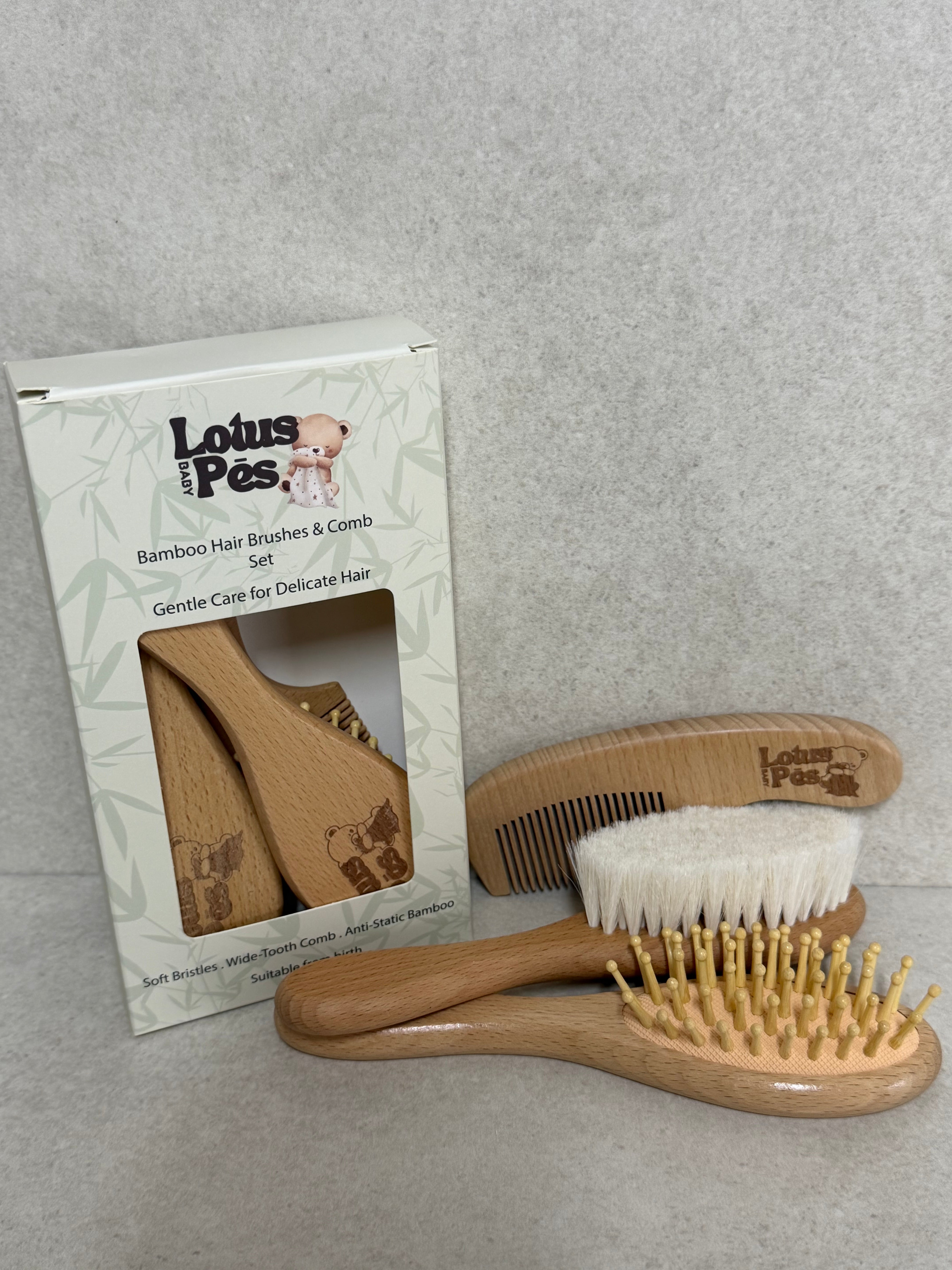 Bamboo Brush & Comb Set