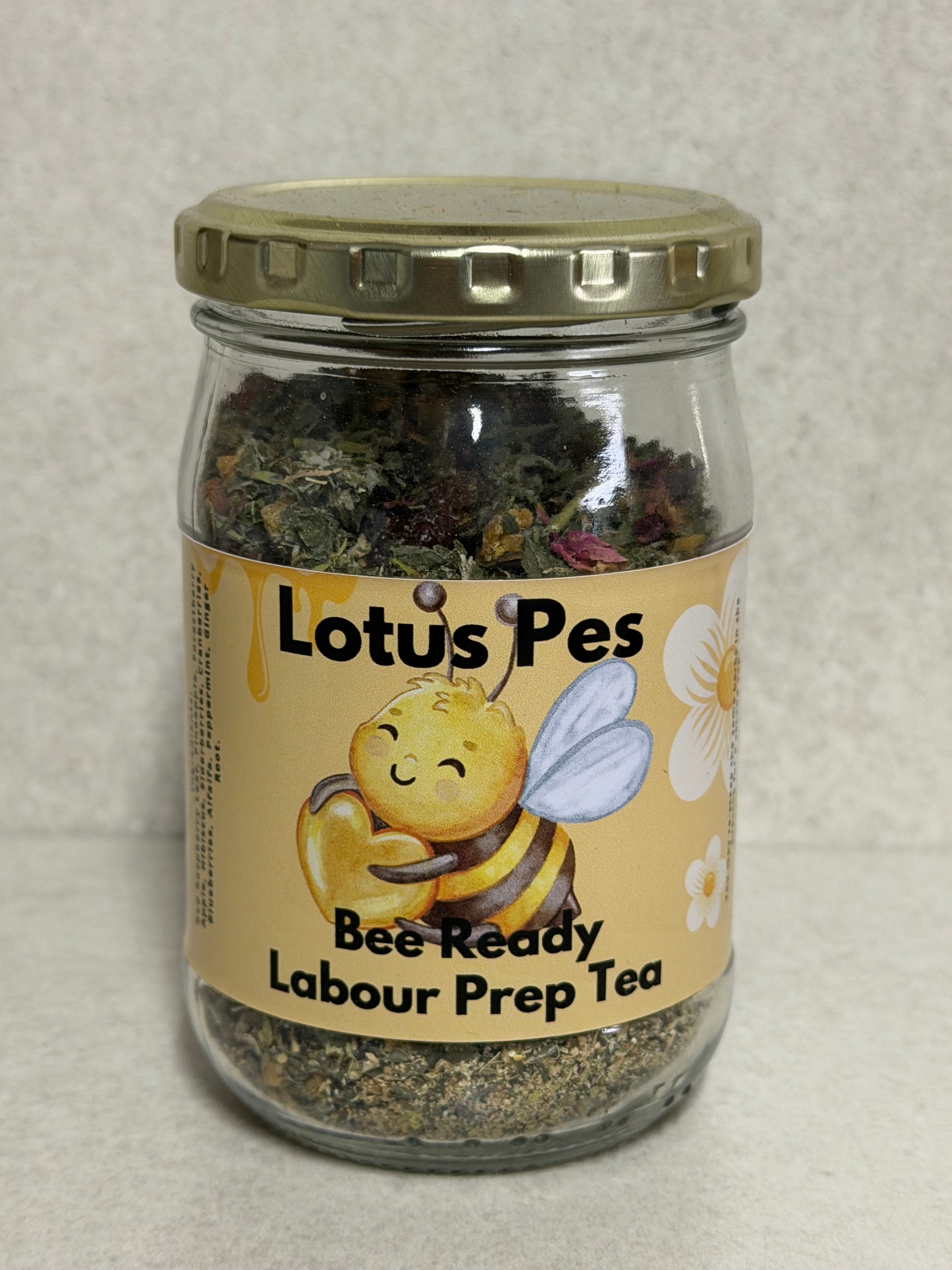 Bee Ready Labour Prep Tea | Third Trimester Herbal Blend for Labour Preparation & Uterine Tone