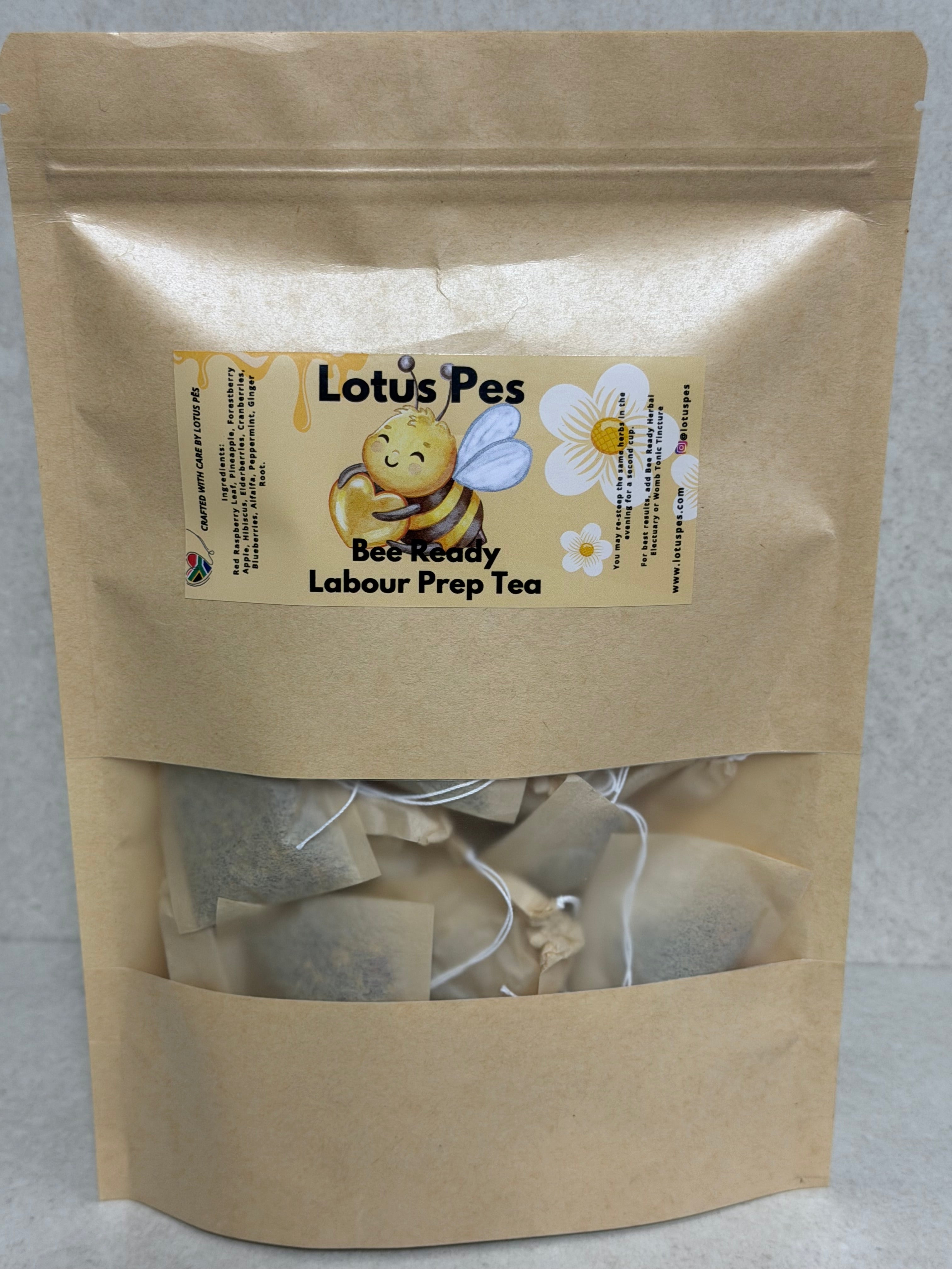 Bee Ready Labour Prep Tea | Third Trimester Herbal Blend for Labour Preparation & Uterine Tone