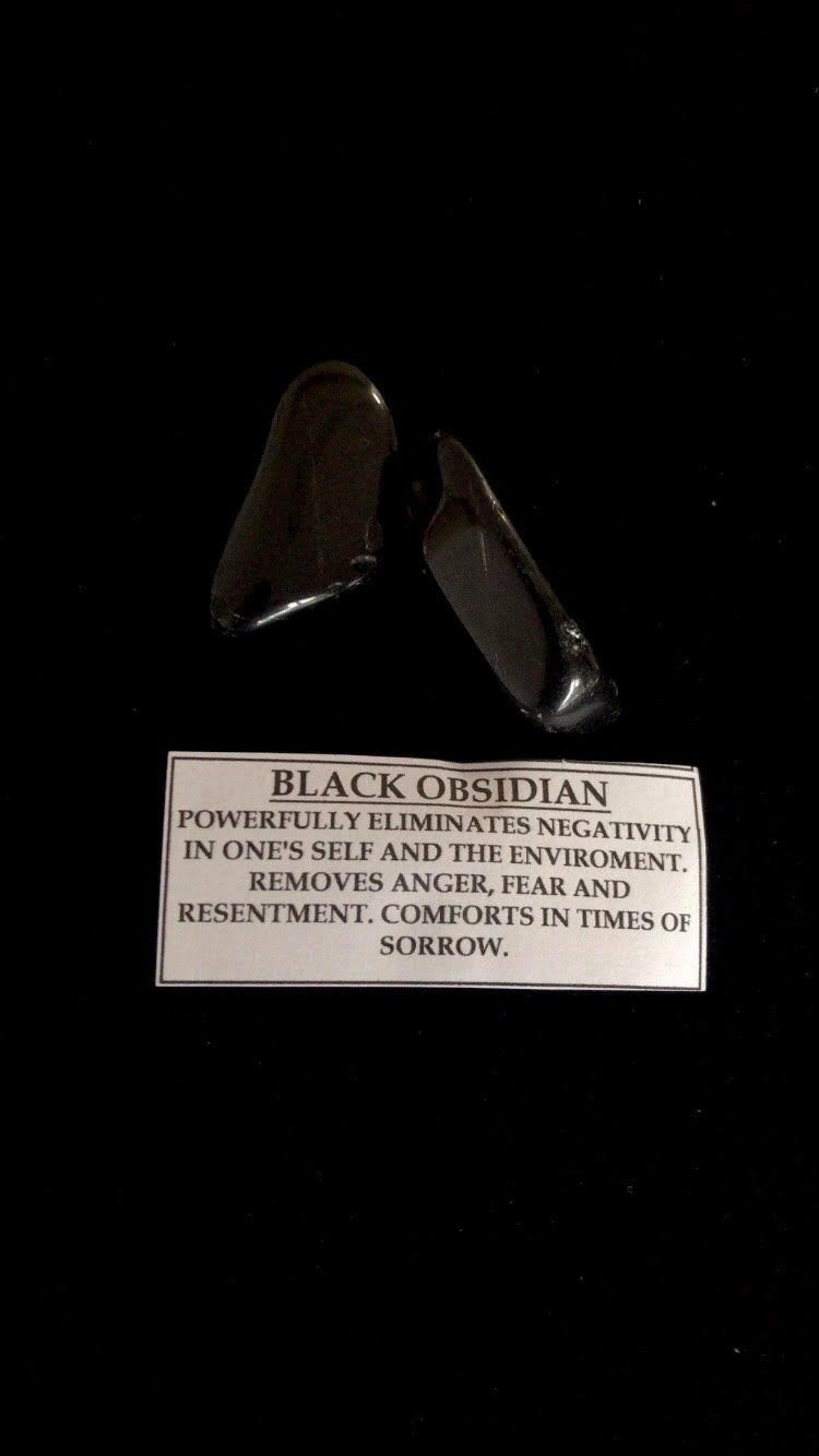 Black Obsidian Polished Stone