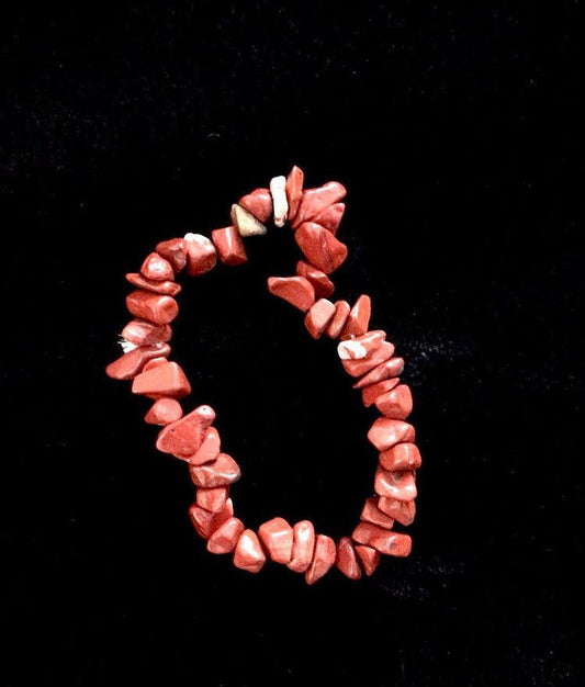 Red Jasper Chip Bracelet