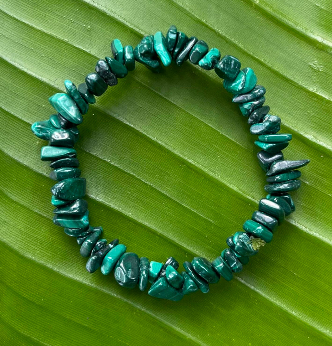 Malachite Chipped Bracelet