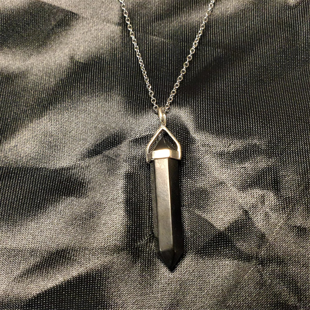 Black Tourmaline 35mm Pendant (925)