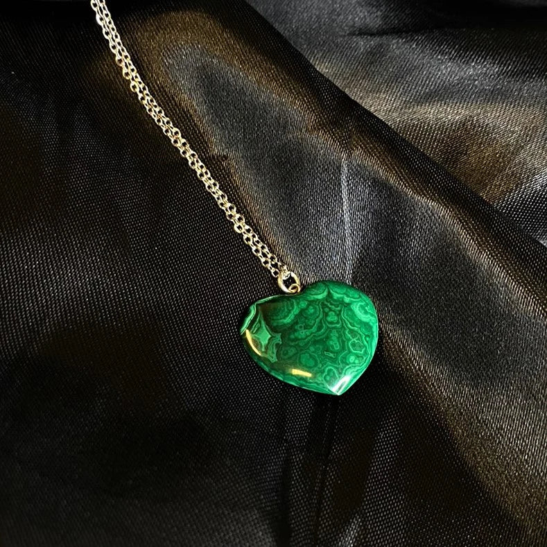 Malachite Heart Pendant