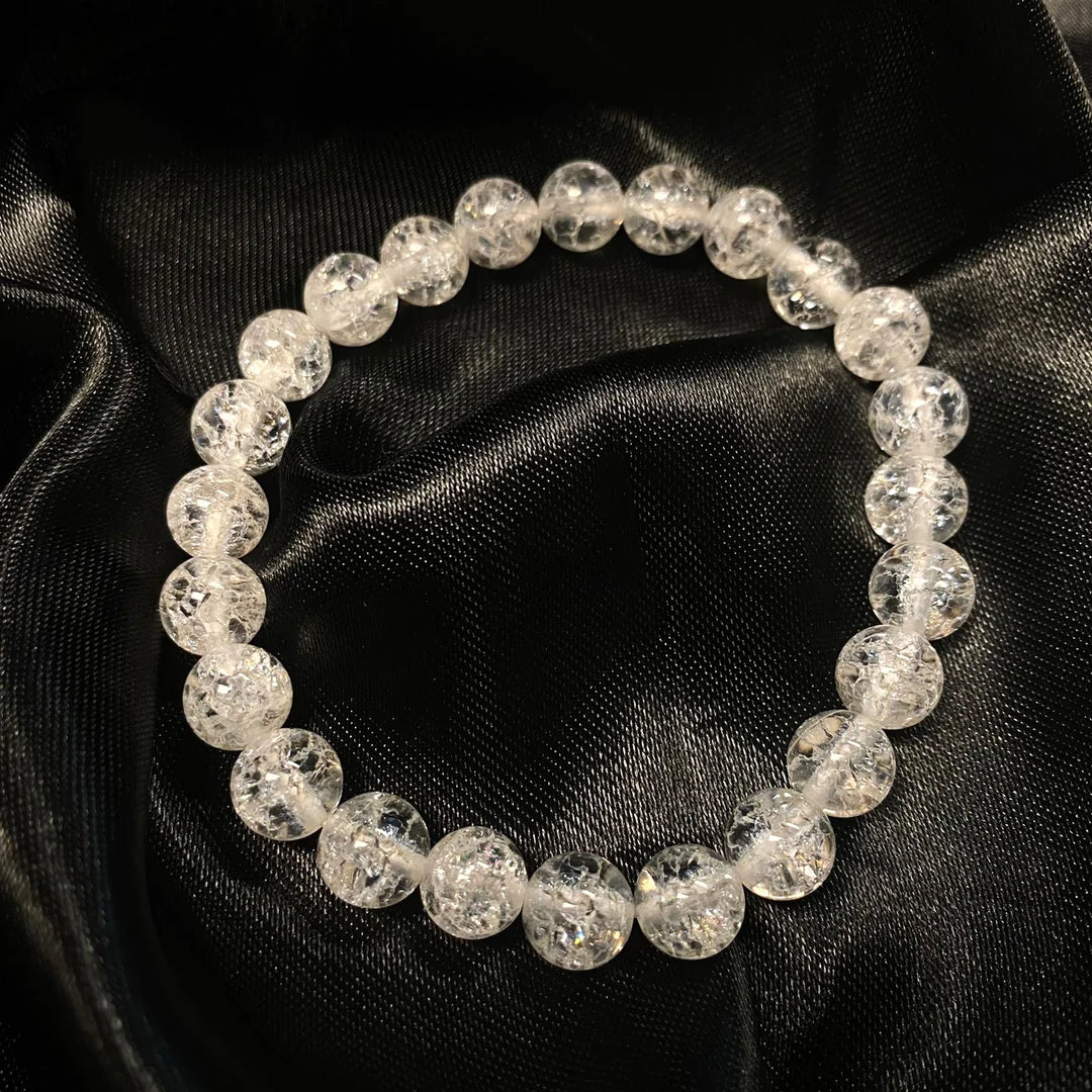 Clear Quartz Crackle Bracelet