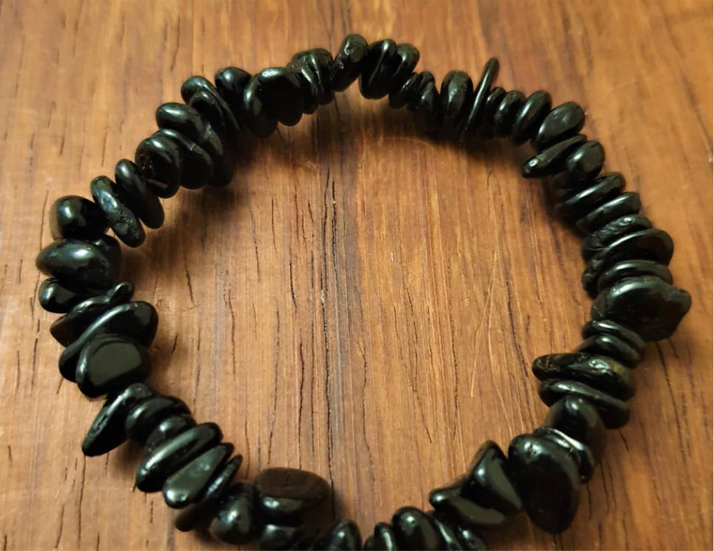 Black Tourmaline Chip Bracelet