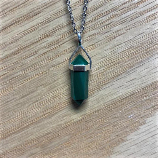 Malachite 925 Pointed Pendant